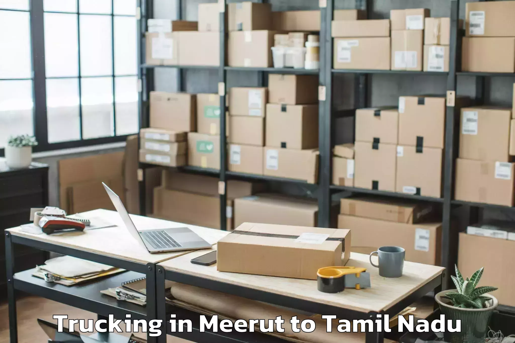 Hassle-Free Meerut to Uttukkuli Trucking